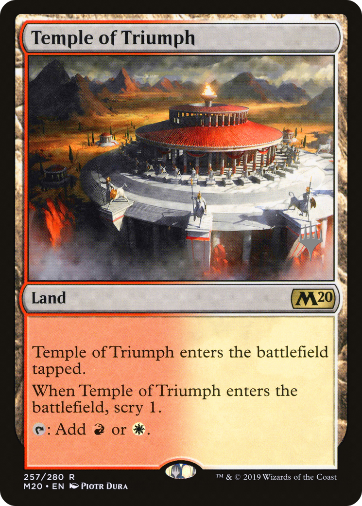 Temple of Triumph (PPM20-257P) - Core Set 2020 Promos (Promo Pack) Foil