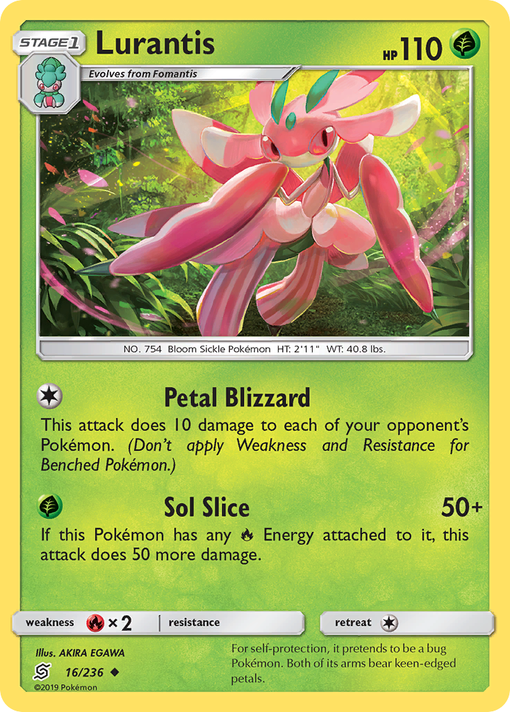 Lurantis (16/236) - SM Unified Minds Reverse Holofoil - Uncommon