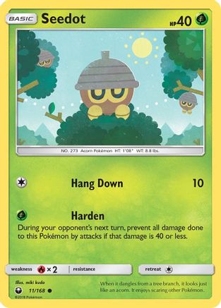 Seedot (11/168) - SM Celestial Storm Reverse Holofoil - Common