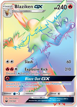 Blaziken GX (Secret) (170/168) - SM Celestial Storm Holofoil - Secret Rare