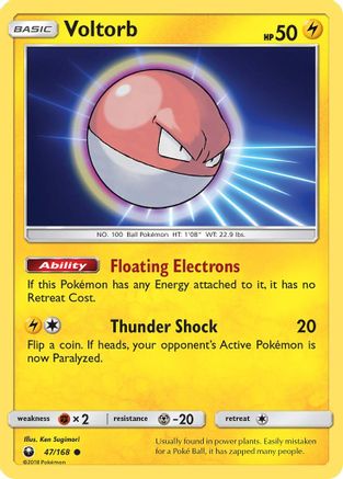 Voltorb (47/168) - SM Celestial Storm - Common