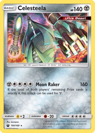 Celesteela (100/168) - SM Celestial Storm Holofoil - Holo Rare
