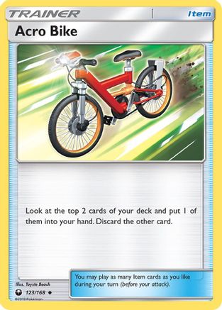 Acro Bike (123/168) - SM Celestial Storm Reverse Holofoil - Uncommon