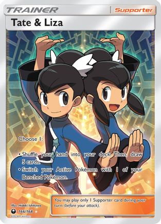 Tate & Liza (Full Art) (166/168) - SM Celestial Storm Holofoil - Ultra Rare