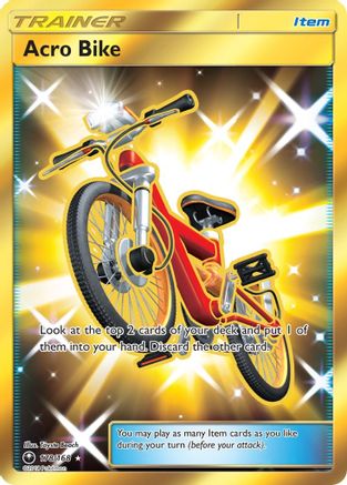 Acro Bike (Secret) 178 - SM Celestial Storm Holofoil - Secret Rare