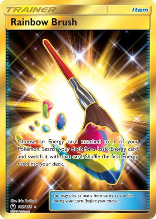 Rainbow Brush (Secret) (182/168) - SM Celestial Storm Holofoil - Secret Rare