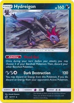 Hydreigon 062/111 - Deck Exclusives Holofoil - Holo Rare