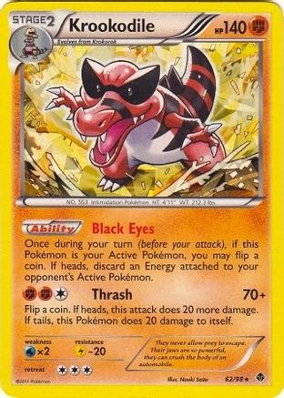 Krookodile 062/098 - Deck Exclusives Holofoil - Holo Rare