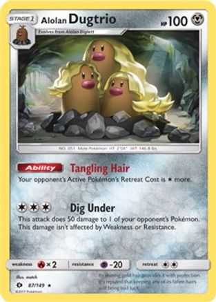 Alolan Dugtrio 087/149 - Blister Exclusives Holofoil - Promo