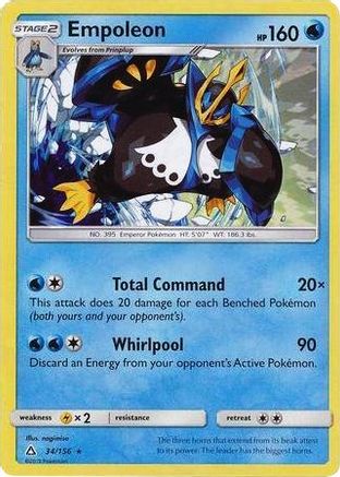 Empoleon 034/156 - Deck Exclusives Holofoil - Rare