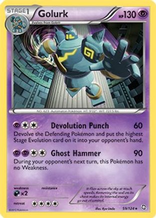 Golurk 059/124 - Deck Exclusives Normal - Rare