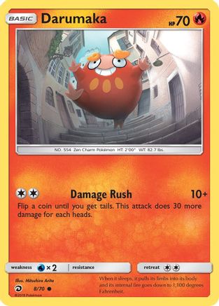 Darumaka (8/70) - Dragon Majesty Reverse Holofoil - Common