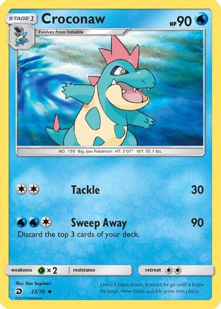 Croconaw (23/70) - Dragon Majesty - Uncommon