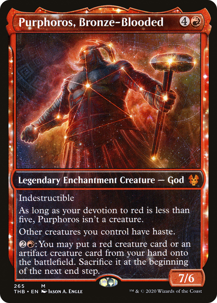 Purphoros, Bronze-Blooded (Showcase) (THB-265) - Theros Beyond Death: (Showcase)