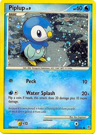 Piplup 093/130 - Miscellaneous Cards & Products Holofoil - Promo