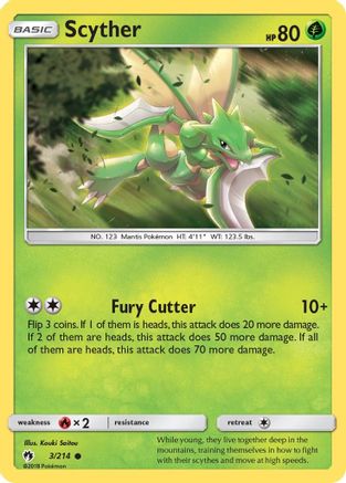 Scyther (3/214) - SM Lost Thunder - Common