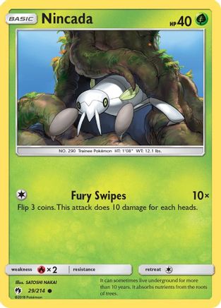 Nincada (29/214) - SM Lost Thunder - Common
