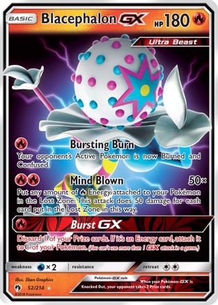 Blacephalon GX (52/214) - SM Lost Thunder Holofoil - Ultra Rare