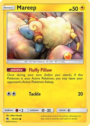 Mareep (75/214) - SM Lost Thunder Reverse Holofoil - Common