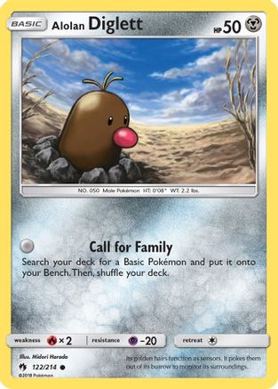Alolan Diglett (122/214) - SM Lost Thunder - Common