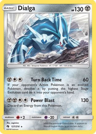 Dialga (127/214) - SM Lost Thunder Holofoil - Holo Rare