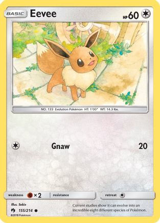 Eevee 155/214 - SM Lost Thunder Normal - Common