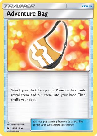 Adventure Bag (167/214) - SM Lost Thunder Reverse Holofoil - Uncommon