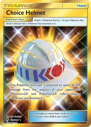 Choice Helmet (Secret) (229/214) - SM Lost Thunder Holofoil - Secret Rare