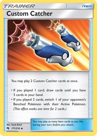 Custom Catcher (171/214) - SM Lost Thunder Reverse Holofoil - Uncommon