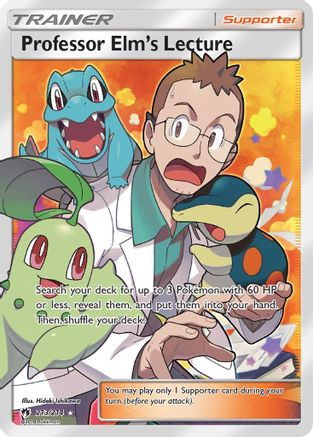 Professor Elm's Lecture (Full Art) (213/214) - SM Lost Thunder Holofoil - Ultra Rare