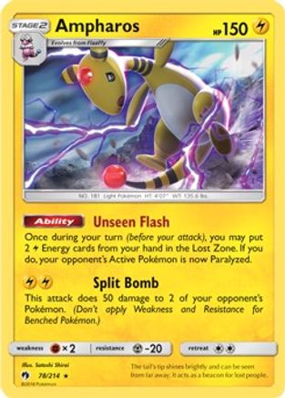 Ampharos 078/214 - Deck Exclusives Normal - Rare