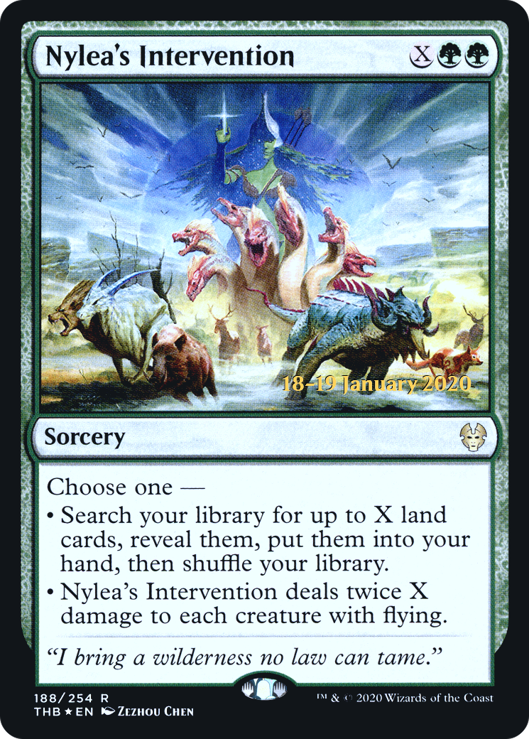 Nylea's Intervention (PRE-188S) - Theros Beyond Death Promos (Prerelease) Foil