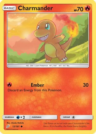 Charmander (12/181) - SM Team Up Reverse Holofoil - Common