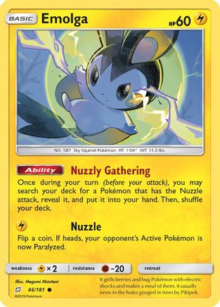 Emolga 046/181 - SM Team Up Normal - Common