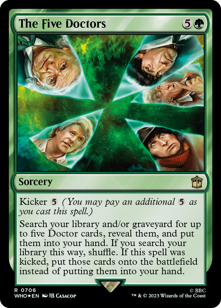 The Five Doctors (WHO-706) - Doctor Who Foil