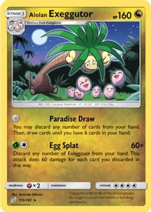 Alolan Exeggutor (115/181) - SM Team Up - Rare