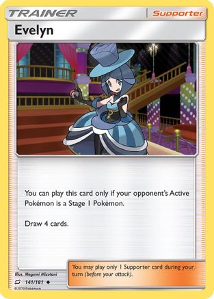 Evelyn 141/181 - SM Team Up Reverse Holofoil - Uncommon