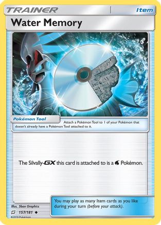 Water Memory (157/181) - SM Team Up Reverse Holofoil - Uncommon