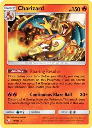 Charizard 014/181 - Deck Exclusives Holofoil - Holo Rare