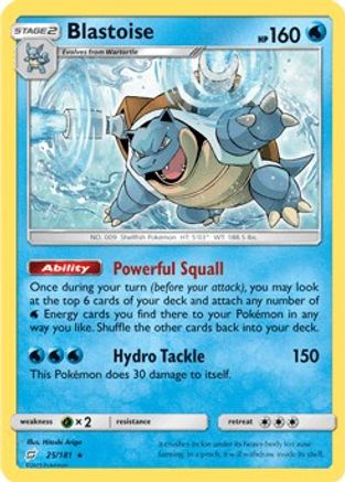 Blastoise 025/181 - Deck Exclusives Holofoil - Holo Rare