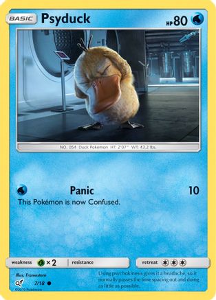 Psyduck (Holo Common) (7/18) - Detective Pikachu Holofoil - Common