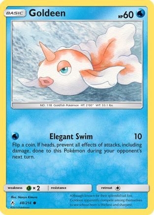Goldeen 048 - SM Unbroken Bonds Reverse Holofoil - Common