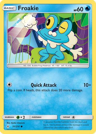 Froakie 051/214 - SM Unbroken Bonds Reverse Holofoil - Common