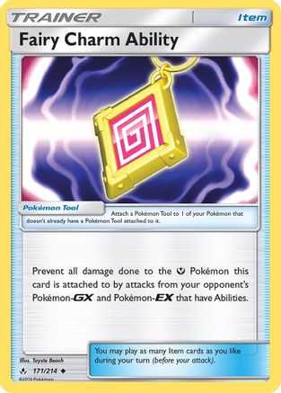Fairy Charm Ability 171 - SM Unbroken Bonds Reverse Holofoil - Uncommon