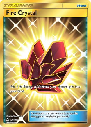 Fire Crystal (Secret) 231 - SM Unbroken Bonds Holofoil - Secret Rare