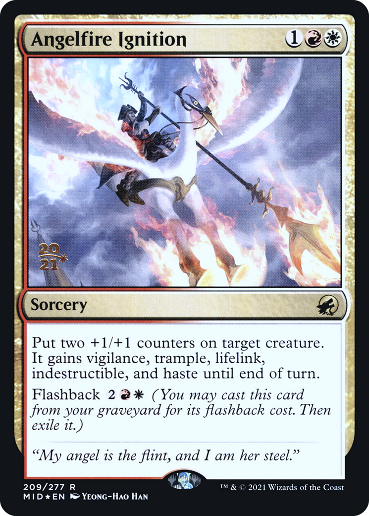 Angelfire Ignition (PRE-209S) - Innistrad: Midnight Hunt Promos (Prerelease) Foil