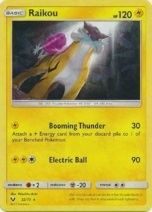 Raikou 032/073 - Deck Exclusives Holofoil - Holo Rare