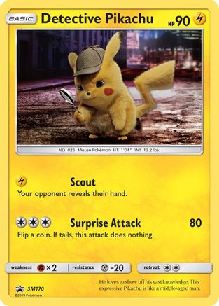 Detective Pikachu (SM170/248) - SM Promos Holofoil - Promo