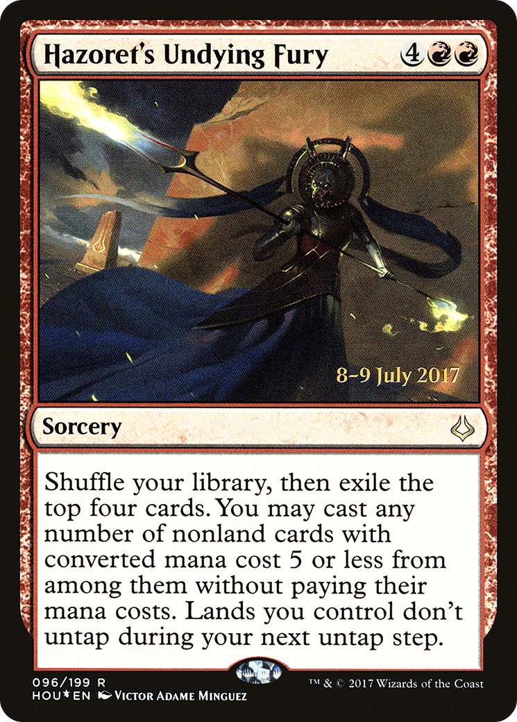 Hazoret's Undying Fury (PRE-96S) - Hour of Devastation Promos (Prerelease) Foil