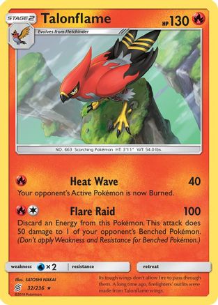 Talonflame (32/236) - SM Unified Minds - Rare